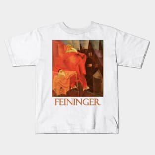 The Red Clown (1919) by Lyonel Feininger Kids T-Shirt